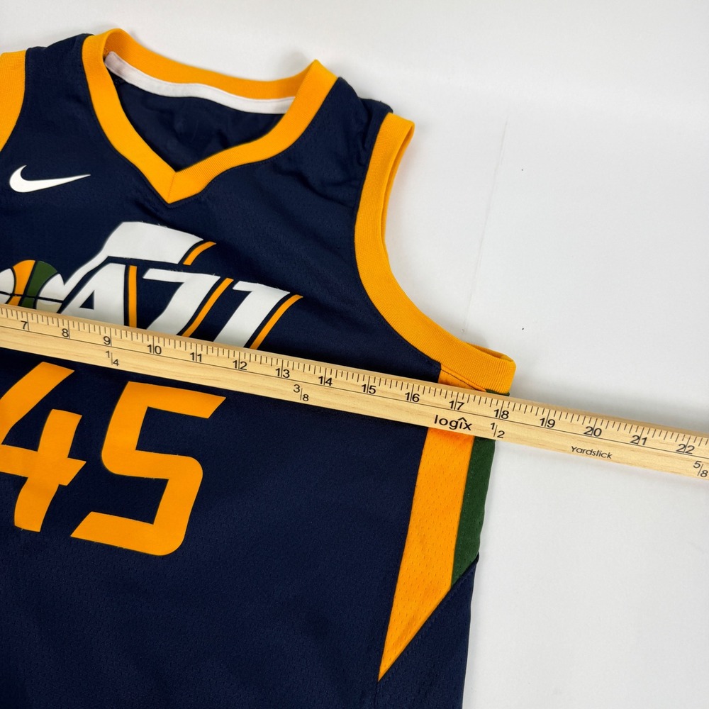 Nike Utah Jazz Donovan Mitchell 45 Swingman Jersey Navy Blue Boys Medium‎ NBA - Picture 9 of 10